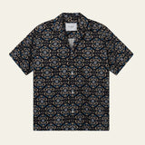 Les Deux Hendrix AOP SS Shirt in Dark Navy/Dark Sand