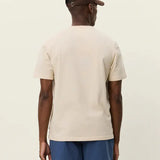 Les Deux Brady Emblem T-Shirt in Oyster Grey White
