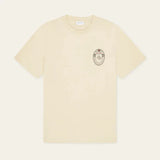 Les Deux Brady Emblem T-Shirt in Oyster Grey White
