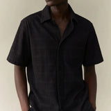 Les Deux Charlie SS Shirt Regular Fit in Black
