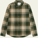 Les Deux Check Flannel Shirt In Roisin Green
