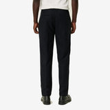 Les Deux Como Tapered Wool Pants In Black Melange