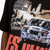 Les Deux Cotton Print T-Shirt In Black