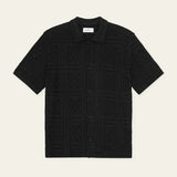 Les Deux Hector Pointelle SS Shirt in Black