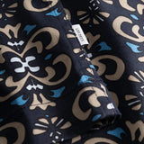 Les Deux Hendrix AOP SS Shirt in Dark Navy/Dark Sand