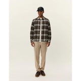 Les Deux Lennon Check Overshirt In Delicioso