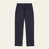 Les Deux Patrick Linen Pants Loose Fit in Dark Navy