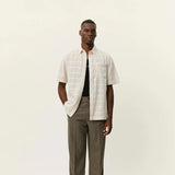 Les Deux Short-sleeve Charlie Shirt in Ivory