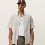 Les Deux Structured Short Sleeve Shirt In Light Sand