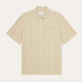 Les Deux Structured Short Sleeve Shirt In Light Sand