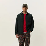 Les Deux Wool Overshirt In Roisin Green