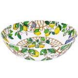Les Jardins de la Comtesse Capri Large salad bowl in melamine with lemons - Ø 31 cm
