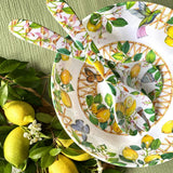 Les Jardins de la Comtesse Capri  Salad servers in melamine with lemons - 33 cm