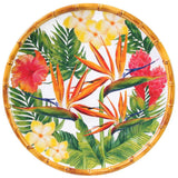 Les Jardins de la Comtesse Exotic Flowers Large dinner plate in melamine with flowers - Ø 28 cm