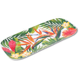 Les Jardins de la Comtesse Exotic Flowers Large rectangular platter in melamine with flowers - 37,5 x 17 cm