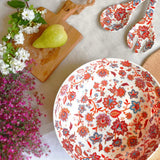 Les Jardins de la Comtesse Jaipur Large floral melamine salad bowl - Ø 31 cm
