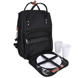 Les Jardins de la Comtesse Picnic backpack "Escapade" Black - 2 persons