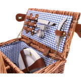 Les Jardins de la Comtesse Saint-Germain Picnic basket Picnic basket Saint-Germain blue gingham - 4 person