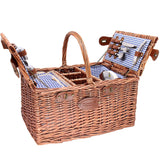 Les Jardins de la Comtesse Saint-Germain Picnic basket Picnic basket Saint-Germain blue gingham - 4 person