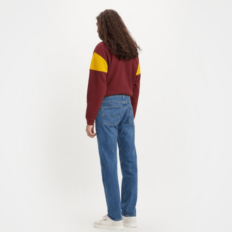 501 original medium wash sales color block cropped jeans