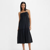 Levi's Tiered Issa Dress in Caviar Black