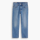 Levi's  501® Levi's Crop Jeans Medium Indigo Worn In Blue