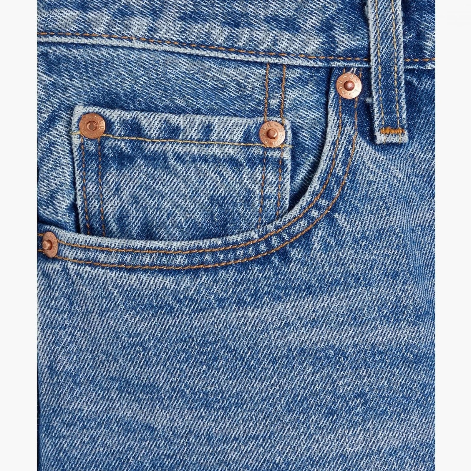 Levi's  501® Levi's Crop Jeans Medium Indigo Worn In Blue