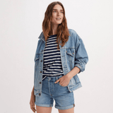 Levi's 501 Rolled Short In Blue