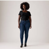Levi's 721™ High Rise Dark Indigo Worn In Skinny Jeans In Blue