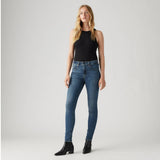 Levi's 721™ High Rise Skinny Jeans Dark Indigo Worn In Blue Wave Dark