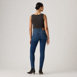Levi's 721 High Rise Skinny Jeans In True Blue Dark