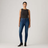 Levi's 721 High Rise Skinny Jeans In True Blue Dark