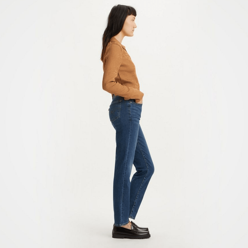 Levi s 724 High Rise Straight Jeans Blue