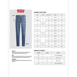 Levi's 725 High Rise Bootcut Jeans Dark Indigo Worn In Blue