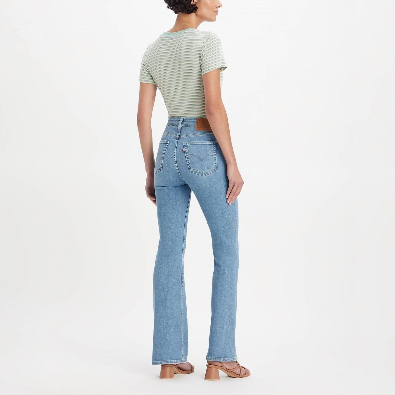 Levi's 726™ High Rise Flare Jeans in Blue Wave Light