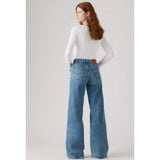 Levi's 728 High Rise Wide Leg Jeans In Sweet Success Blue
