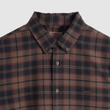 Levi's Authentic Button-Down Shirt Chocolate Garment Dye Plaid