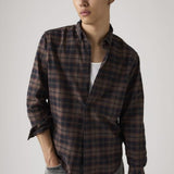 Levi's Authentic Button-Down Shirt Chocolate Garment Dye Plaid