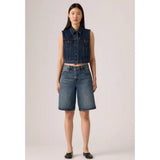 Levi's Baggy Dad Jorts Hinged Heart Jort In Blue