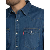 Levi's Barstow Western Standard Denim Shirt Lower Haight In Blue