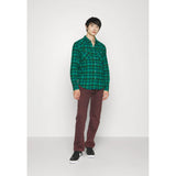 Levi's Barstow Western Standard Plaid Shirt in Sporting Green