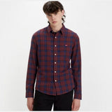 Levi's Battery Housemark Slim Fit Shirt in Red Mahogany