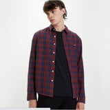 Levi's Battery Housemark Slim Fit Shirt in Red Mahogany