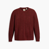 Levi's Battery Knit Crewneck in Decadent Chocolate