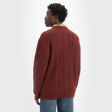 Levi's Battery Knit Crewneck in Decadent Chocolate