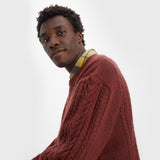 Levi's Battery Knit Crewneck in Decadent Chocolate