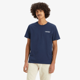 Levi's Classic Graphic Tee In Rope Batwing Dress Blues - Blue