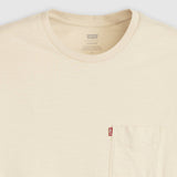 Levi's Classic Pocket Tee Fog Slub Jersey In Neutral
