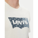 Levi's Crewneck Tee Batwing Bandana Fill In Ivory