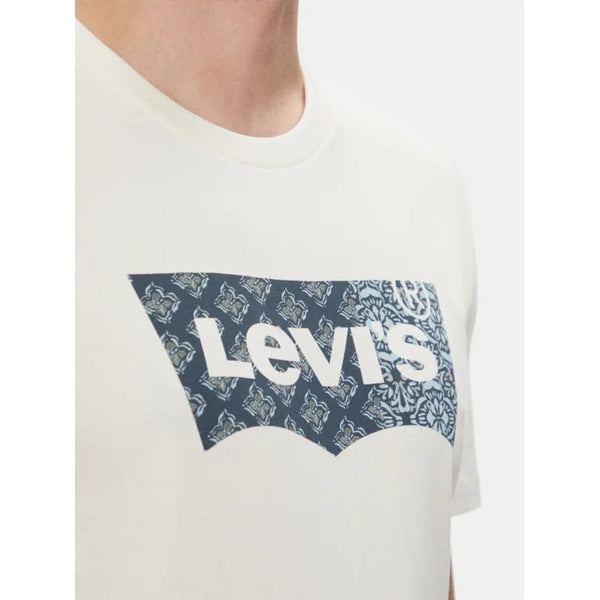 Levi's Crewneck Tee Batwing Bandana Fill In Ivory
